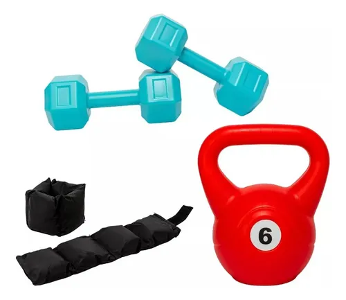 Kit Mancuernas Pesas X Par 1kg 2kg 3kg Premium Fitnesas gym