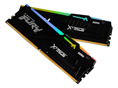 Memoria Ram Xtreme Pc Gaming Kingston Fury Beast Rgb Ddr5 32gb 5600mt/s 1x32gb Negro