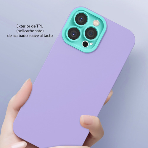 Imagen 3 de 9 de Funda Policarbonato Protege Camara Fina Para Linea iPhone 13