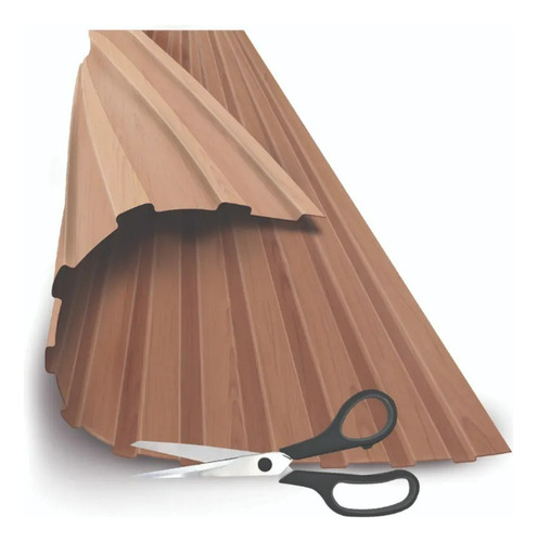 Painel Ripado Versátil 270 X 27cm Cor Areia
