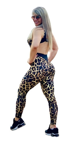 Imagem 3 de 8 de Macacão Fitness Com Franzido Efeito Levanta Bumbum Ref. 951