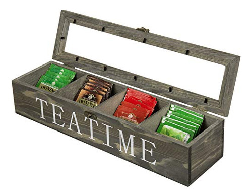 Mygift Teatime - Organizador De Almacenamiento De 4 Comparti