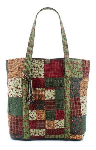 Bolsa Feminina Ombro Dakota Floral Patchwork Giulianna Fiori