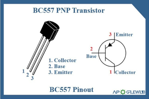 Bc557 Transistor Bc557 Paquete 50 Piezas