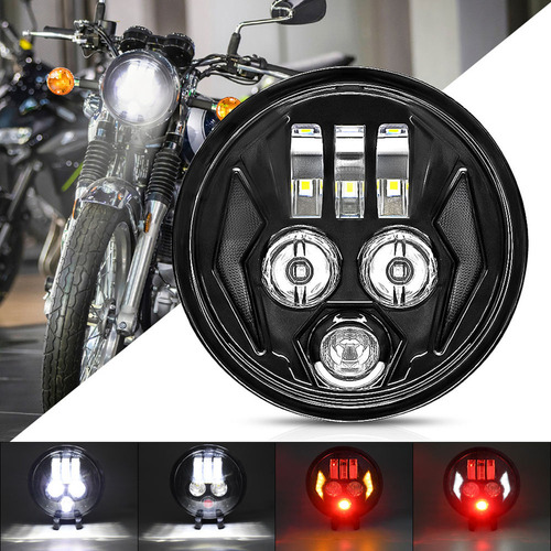1 Proyector De Faro Led For Motocicleta De 5 75 Pulgadas