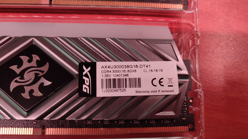 Xpg Spectrix D41 (2x8gb Dimm Ddr4-24000) (Usado)