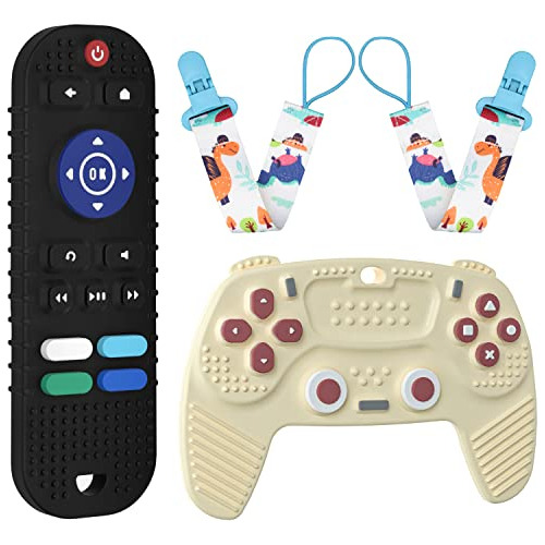 Baby Gamepad Teething Toys, Remote Control Teether Toys...