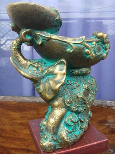 Estatua Elefante Fortuna Ganesha 21cm Solo X Pedido Garantía