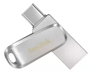 Pendrive Sandisk Ultra Drive Luxe Usb Type-c 64 Gb 150mb/s Color Plateado