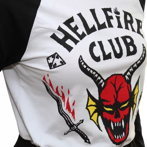 KIT Camiseta + Caneca Stranger Things hellfire club - Geek