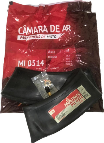 Câmara De Moto Mi514 80/100-14 Ira Tortuga Biz Pop
