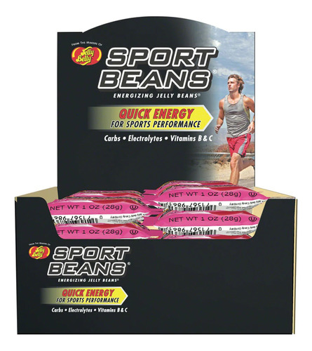 Energéticos Sport Beans Carbohidratos Electrolitos Vitaminas Sabor Fruit Punch