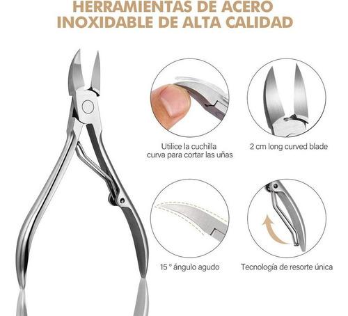 L Juego De Tijeras De Uñas Profesionales Para Pedicura, 7