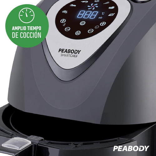 Imagen 8 de 12 de Freidora Sin Aceite Digital Mas Sana Peabody Pe-af612n