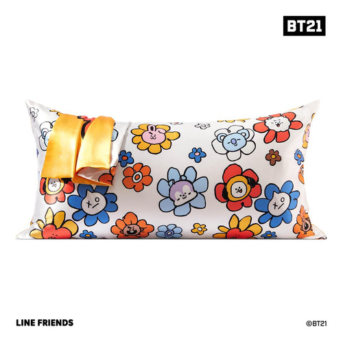 Funda De Almohada De Satén Kitsch X Bt21 (chimmy) Para Cama
