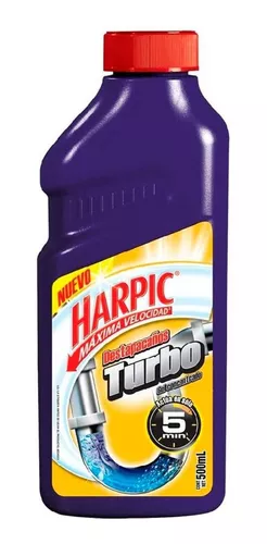 Destapacaños Líquido Harpic Destop Turbo 500ml