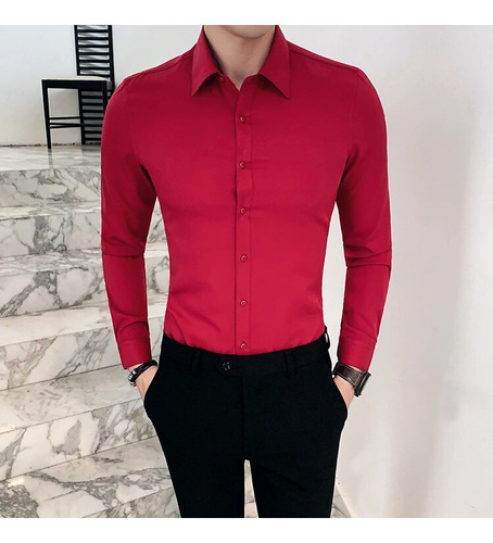 Camisas Formales De Negocios Para Hombre, Para Hombre, Talla