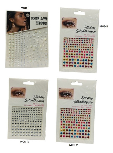 Imagen 5 de 7 de Strass Autoadhesivas Moda Gemas New Blister Ar1 Stras Ellobo