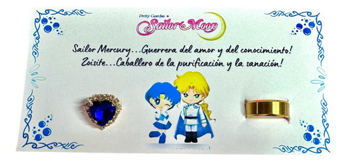 Anillos Compromiso De Sailor Mercury Y Zoisite Sailor Moon