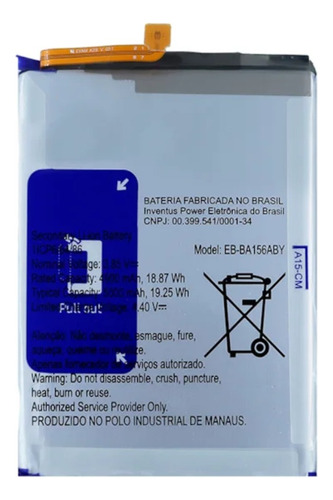 Kit Battria + Flex Sub Compatível A15 Promoção Oferta