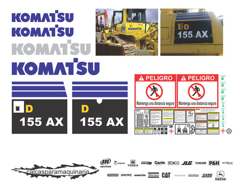 Kit De Calcas De Restauración Para Komatsu D 155 Ax-5