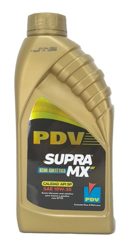 Pdv Supra Mx Synthetic Blend Aceite De Motor Api Sp Sae  ...