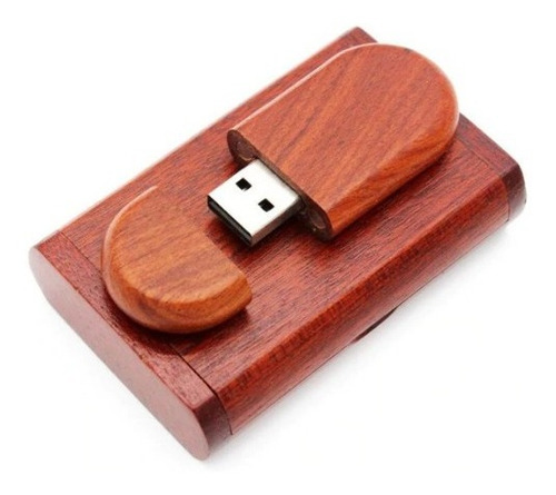 Memoria Usb 32 Gb De Madera En Estuche De Madera