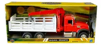Comprar New Ray 1:18 Trailer Mack Granite Volteo \u002F Grúa Rojo Pacas 