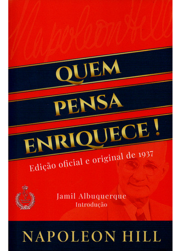 Livro Quem Pensa Enriquece : Edição Oficial E Original De 1937, Edição Promocional, Tamanho Slim, Napoleon Hill, Editora Cdg, 2024