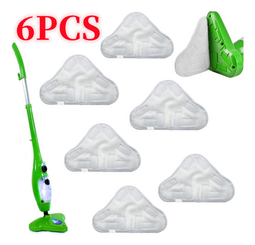 Capa De Pano De Limpeza Shark X5/h2o Steam Mop, 6 Unidades