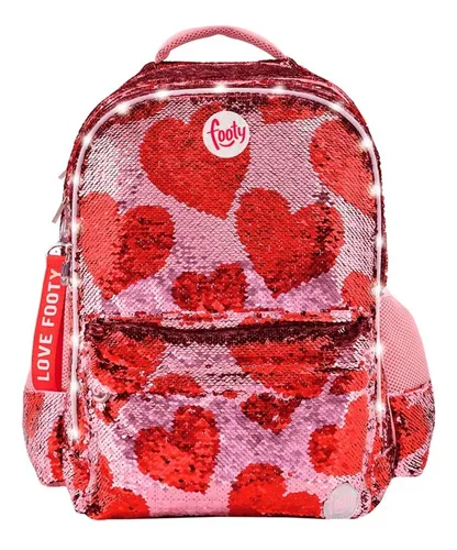 Mochila Footy Lentejuelas Rojas De Jugueteria Que Regalo Cuotas
