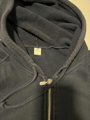 Campera Canguro Hering Algodón Hombre Xl Negro No Zara Levis