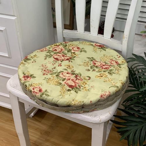 Vctops Cojin Redondo Para Silla Estampado Floral Relleno 16