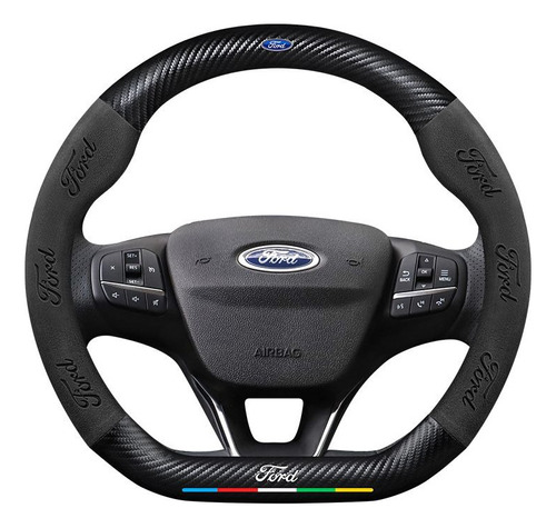 Ford D-forma De Fibra De Carbono Alcantara Volante Cubierta