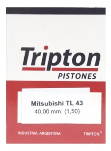 Piston Compatible Con Mitsubushi Tl43 40mm X 1.50