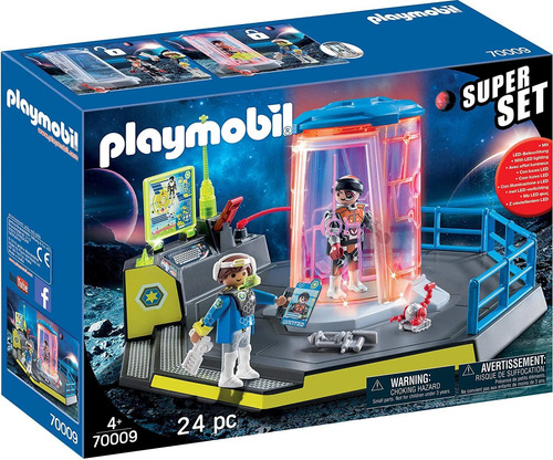 Playmobil - Super Set Prisão Policial Galática - 24 Peças