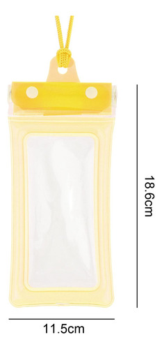 Bolsa Impermeable Para Teléfono, Bolsa Impermeable Amarillo