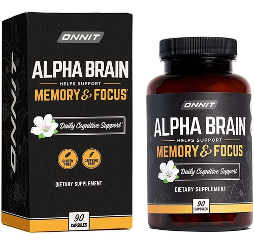 Onnit Alpha Brain (90 Ct) Nootropico Premium ,
