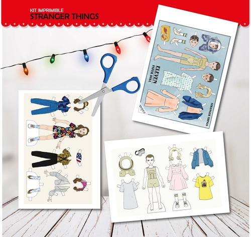 Kit Imprimible Stranger Things Envoltorios Invitación Full