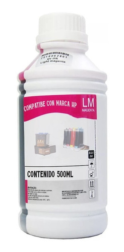 Tinta Genérica Para Sistema O Recargar Cartucho Hp 1/2 Litro