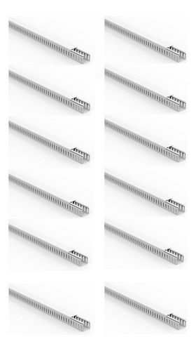 Kit Com 12 Unidades Canaleta Enerbras 30x30 Semi Aberta Bc