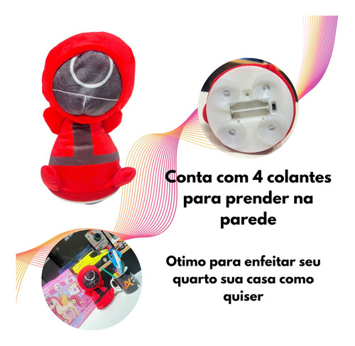 Boneco Round 6 Boneco De Enfeite Vermelho Decoração Presente