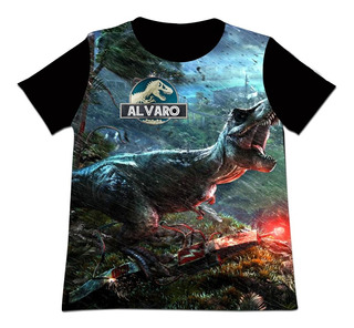 Camisas De Manga Larga Con Estampado De Dinosaurios U030 Blu 