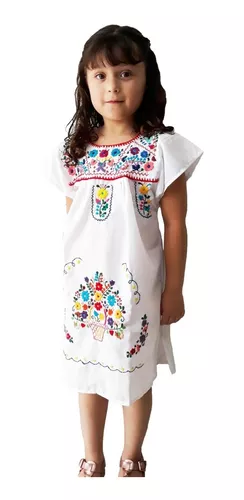 Vestido Mexicano Artesanal Bordado Bebé Típico en venta en Jesús Maria Aguascalientes sólo $ - OCompra.com Mexico