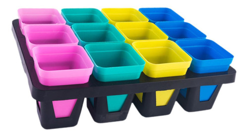 Bandeja Para Macetas De Vivero, Soporte Pequeño 12 Celdas