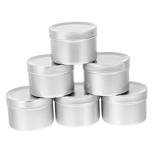 6 Tazas Velas Tealight Aluminio