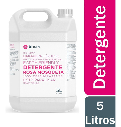 Detergente Concentrado Klean Rosa Mosqueta 5 Litros