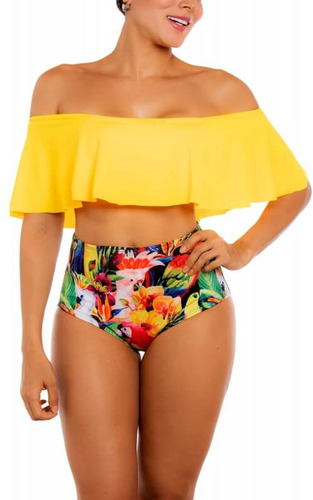 Vestidos De Baño Bikinis Panty Altos Campesinos Trajes 1511