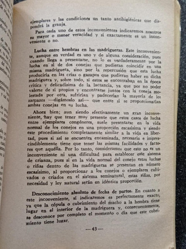 La Cría De Conejos: Reproducción, Alimentación, Engorde (Usado)