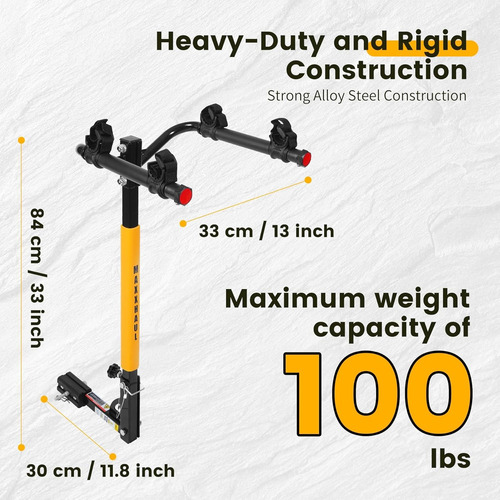 Maxxhaul 50025 - Soporte Para 2 Bicicletas Montado